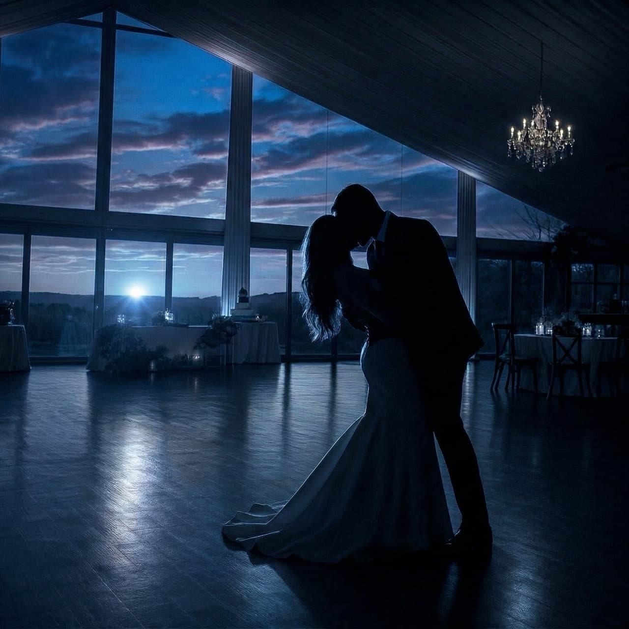 Crystal Springs wedding venue at sunset